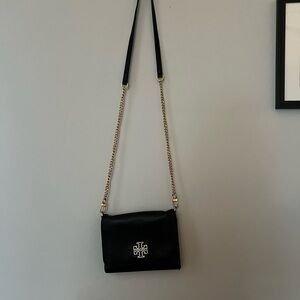 Tory Burch Black and Gold Crossbody Bag